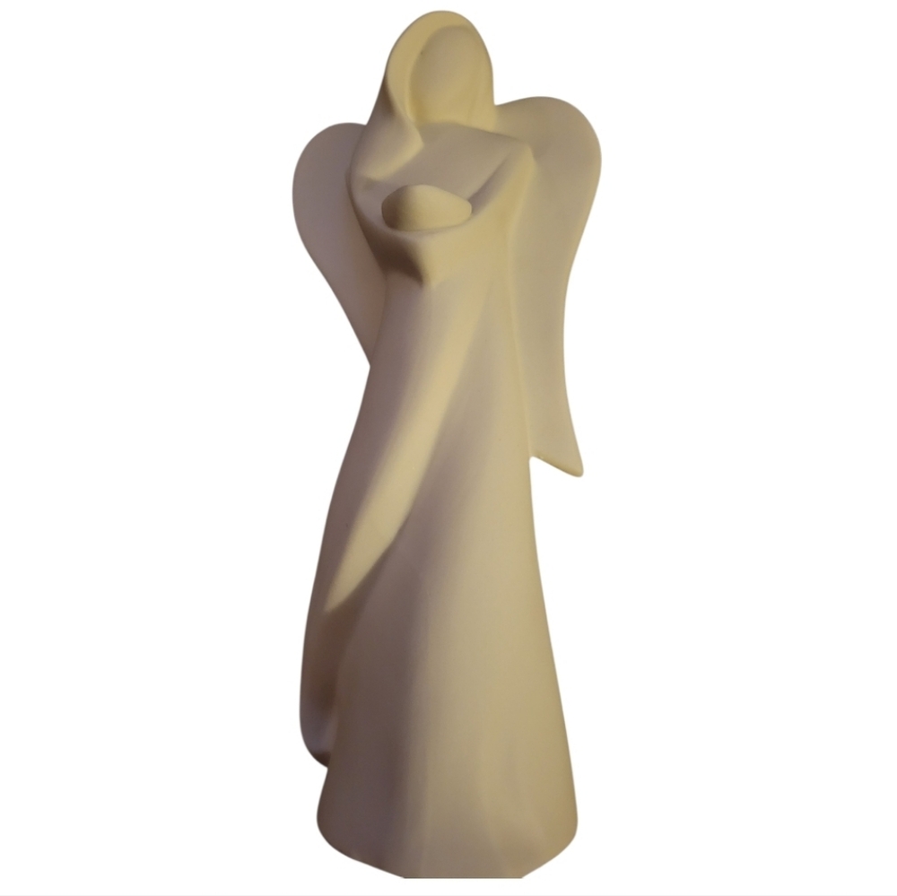 NIB Collectible Angel Porcelain Figurine Keepsake, PartyLight Lavender Scent Oil